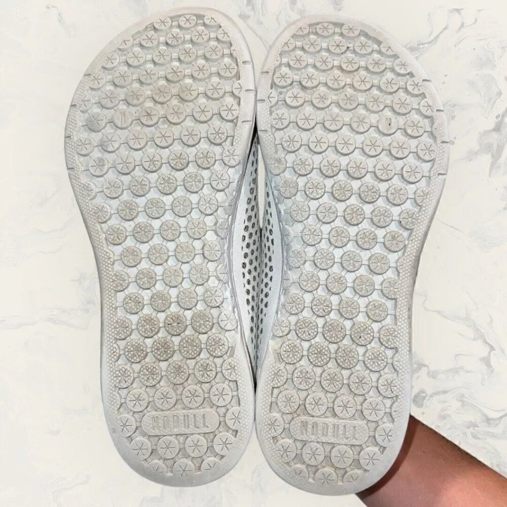 NOBULL Perforated Suede Steel Gray Trainers Crossfit Shoes Womens Size 7.5